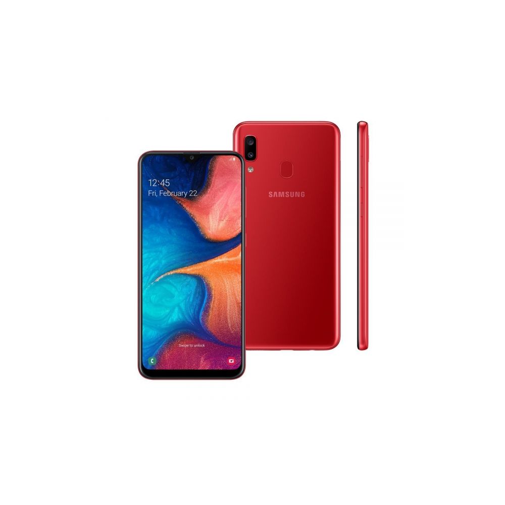 Smartphone Galaxy A20, 32GB, 13MP, Tela 6.4
